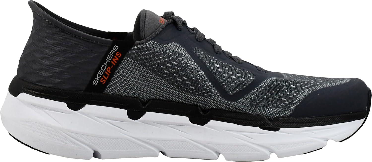 imageSkechers Mens Max Cushioning Slipins Athletic Workout Running Walking Shoes with Memory FoamCharcoal