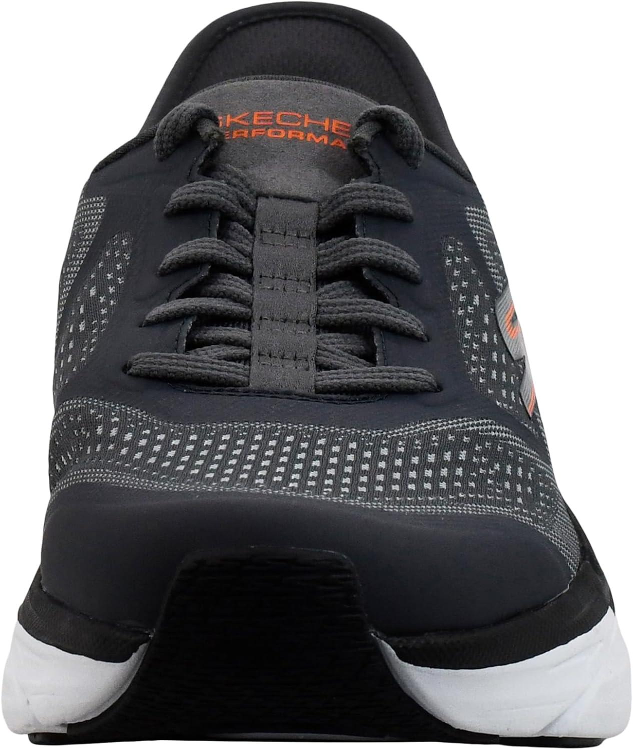 imageSkechers Mens Max Cushioning Slipins Athletic Workout Running Walking Shoes with Memory FoamCharcoal