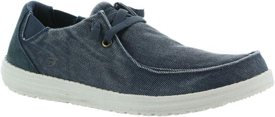 imageSkechers Mens MelsonRaymon Canvas Slip onBlu