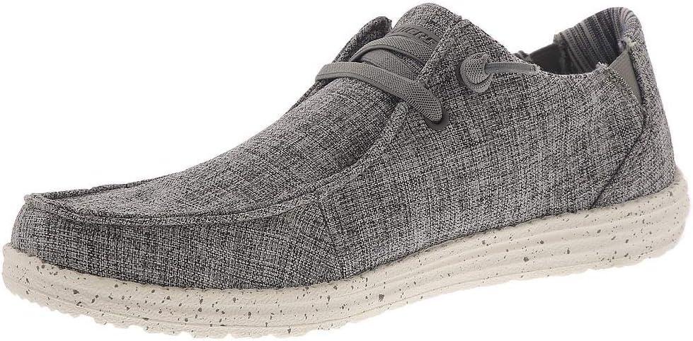 imageSkechers Mens MelsonRaymon Canvas Slip onGrey