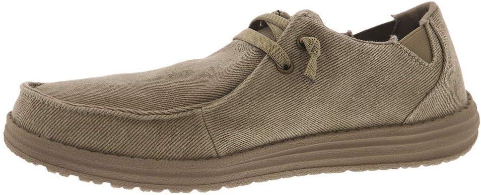 imageSkechers Mens MelsonRaymon Canvas Slip onTaupe
