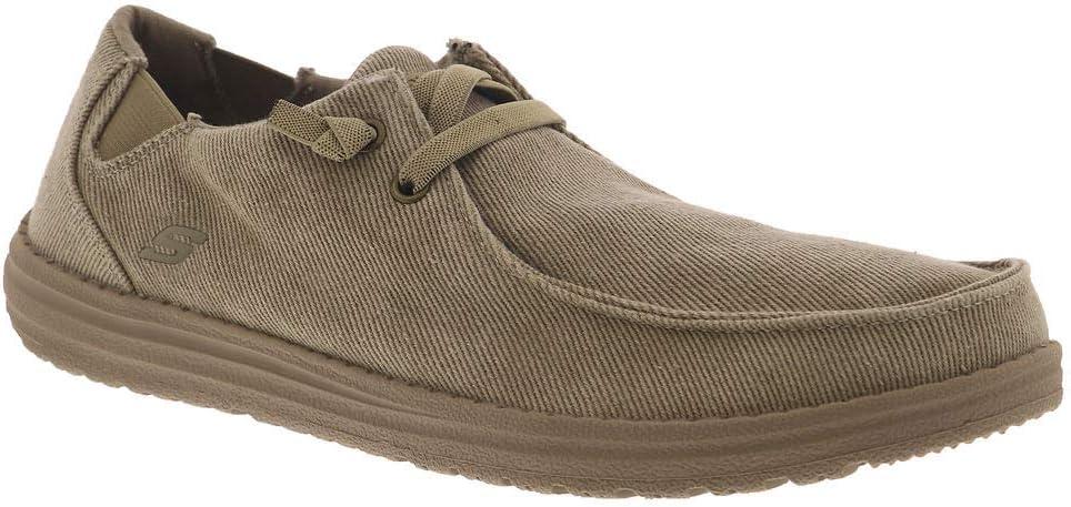 imageSkechers Mens MelsonRaymon Canvas Slip onTaupe