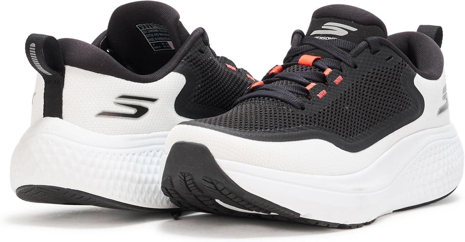 imageSkechers Mens Mens Go Run Supersonic Max SneakerWhiteBlackOrange
