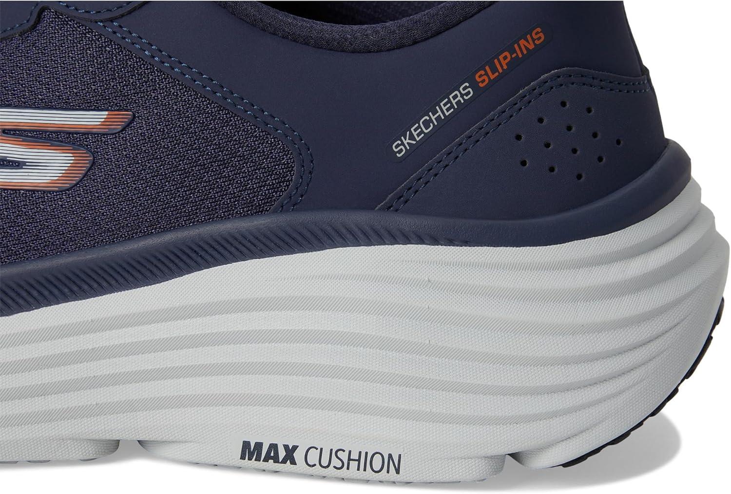imageSkechers Mens Mens Hands Free Slipins Max Cushioning Endeavour Cardova SneakerNavyOrange