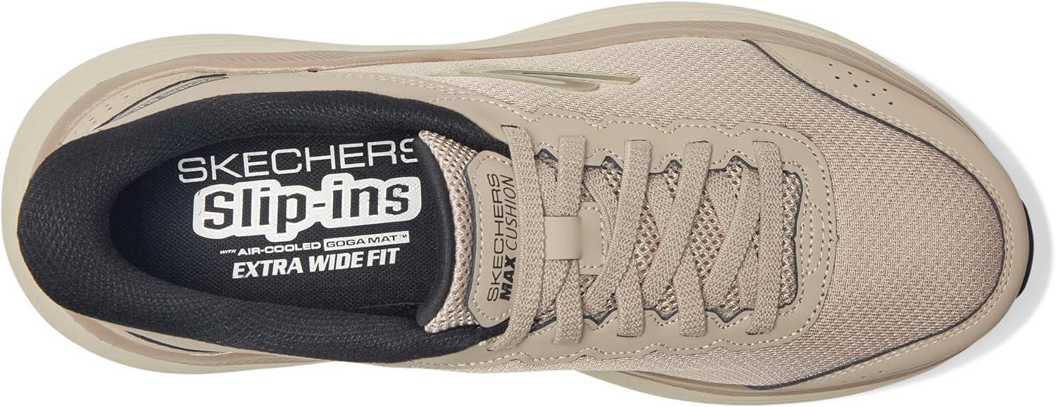 imageSkechers Mens Mens Hands Free Slipins Max Cushioning Endeavour Cardova SneakerTaupeBlack