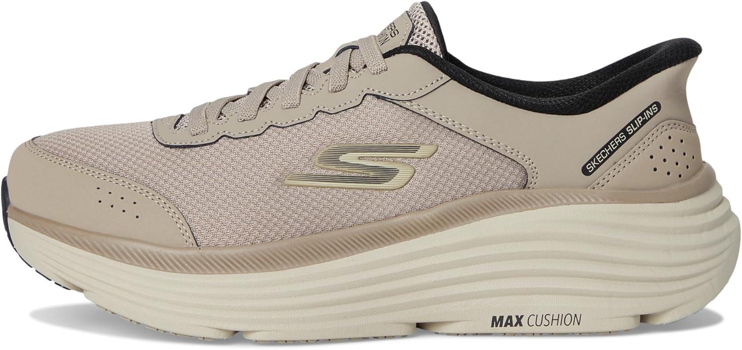 imageSkechers Mens Mens Hands Free Slipins Max Cushioning Endeavour Cardova SneakerTaupeBlack