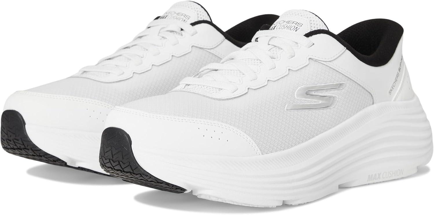 imageSkechers Mens Mens Hands Free Slipins Max Cushioning Endeavour Cardova SneakerWhiteBlack