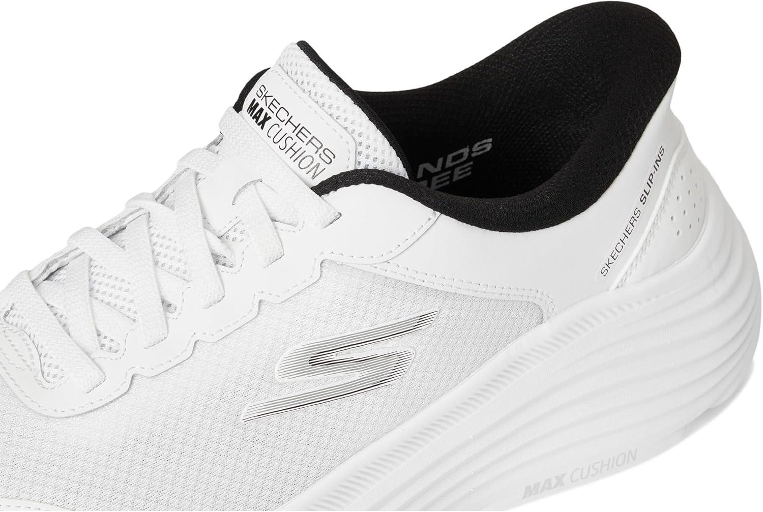 imageSkechers Mens Mens Hands Free Slipins Max Cushioning Endeavour Cardova SneakerWhiteBlack