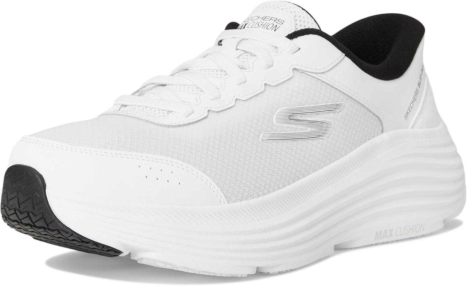 imageSkechers Mens Mens Hands Free Slipins Max Cushioning Endeavour Cardova SneakerWhiteBlack