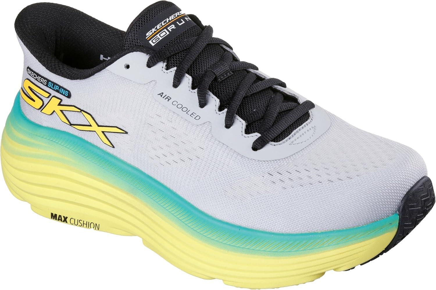imageSkechers Mens Mens Hands Free Slipins Max Cushioning Endeavour Exciton SneakerWhiteMulti