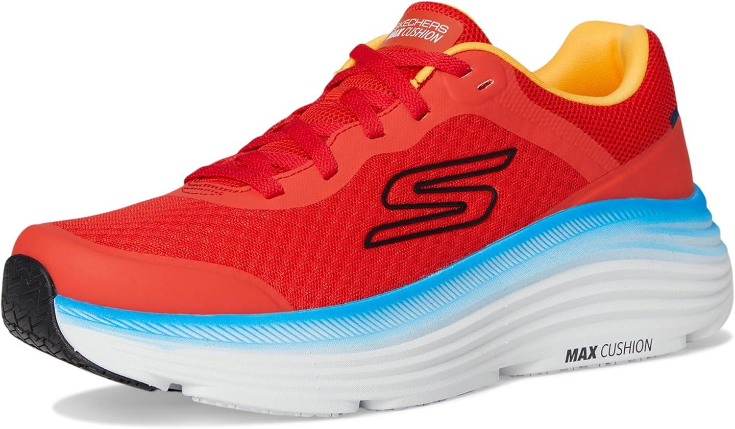 imageSkechers Mens Mens Max Cushioning Endeavour SneakerOrangeBlue