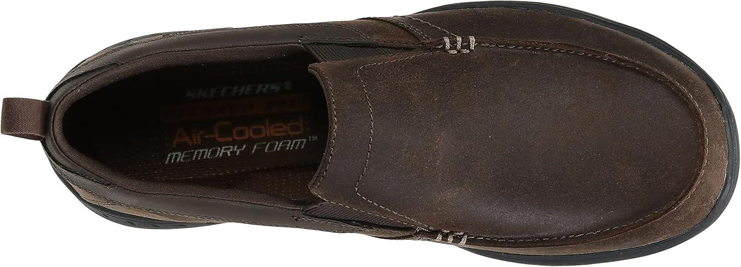 imageSkechers Mens Relaxed Fit Harper Forde SlipOn LoaferDark Brown