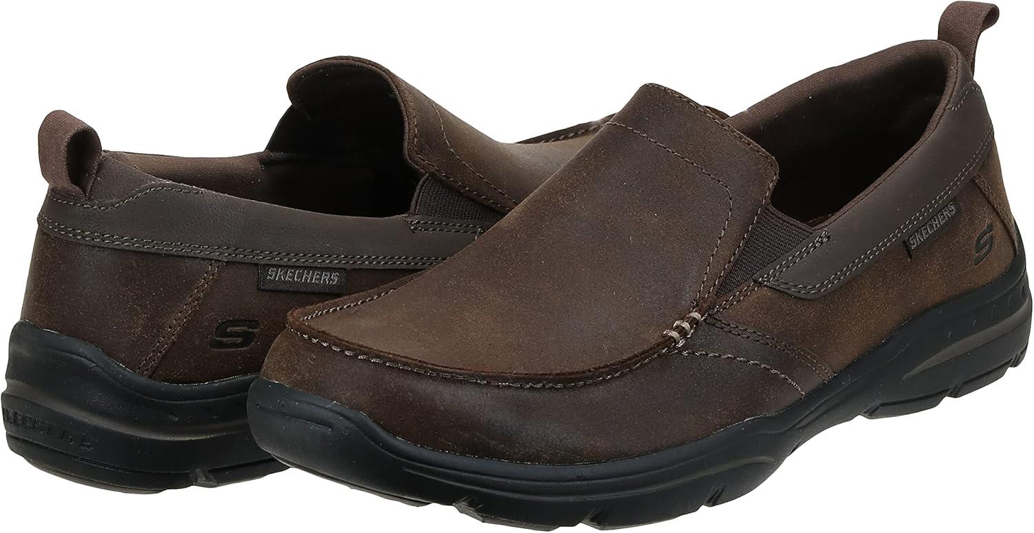 imageSkechers Mens Relaxed Fit Harper Forde SlipOn LoaferDark Brown