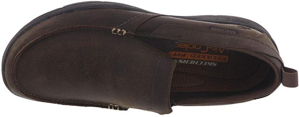 imageSkechers Mens Relaxed Fit Harper Forde SlipOn LoaferDark Brown Leather