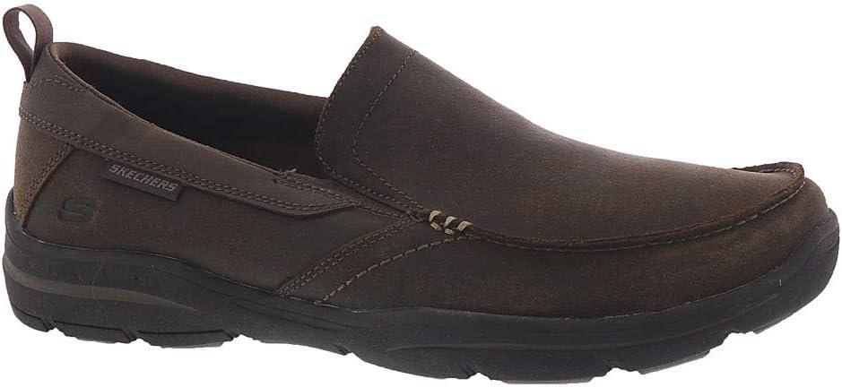imageSkechers Mens Relaxed Fit Harper Forde SlipOn LoaferDark Brown Leather