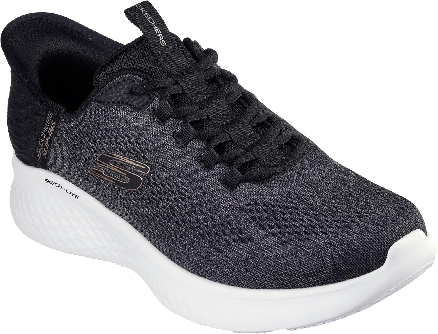 imageSkechers Mens Skechlite Pro Primebase Hands Free SlipinBlackGrey