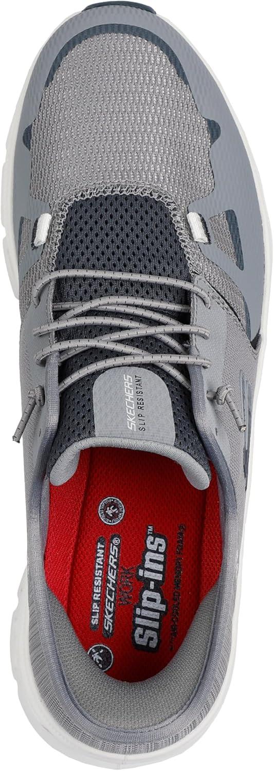 imageSkechers Mens SlipResistant GlideStep Pro Slipins Work SneakersGrayCharcoal