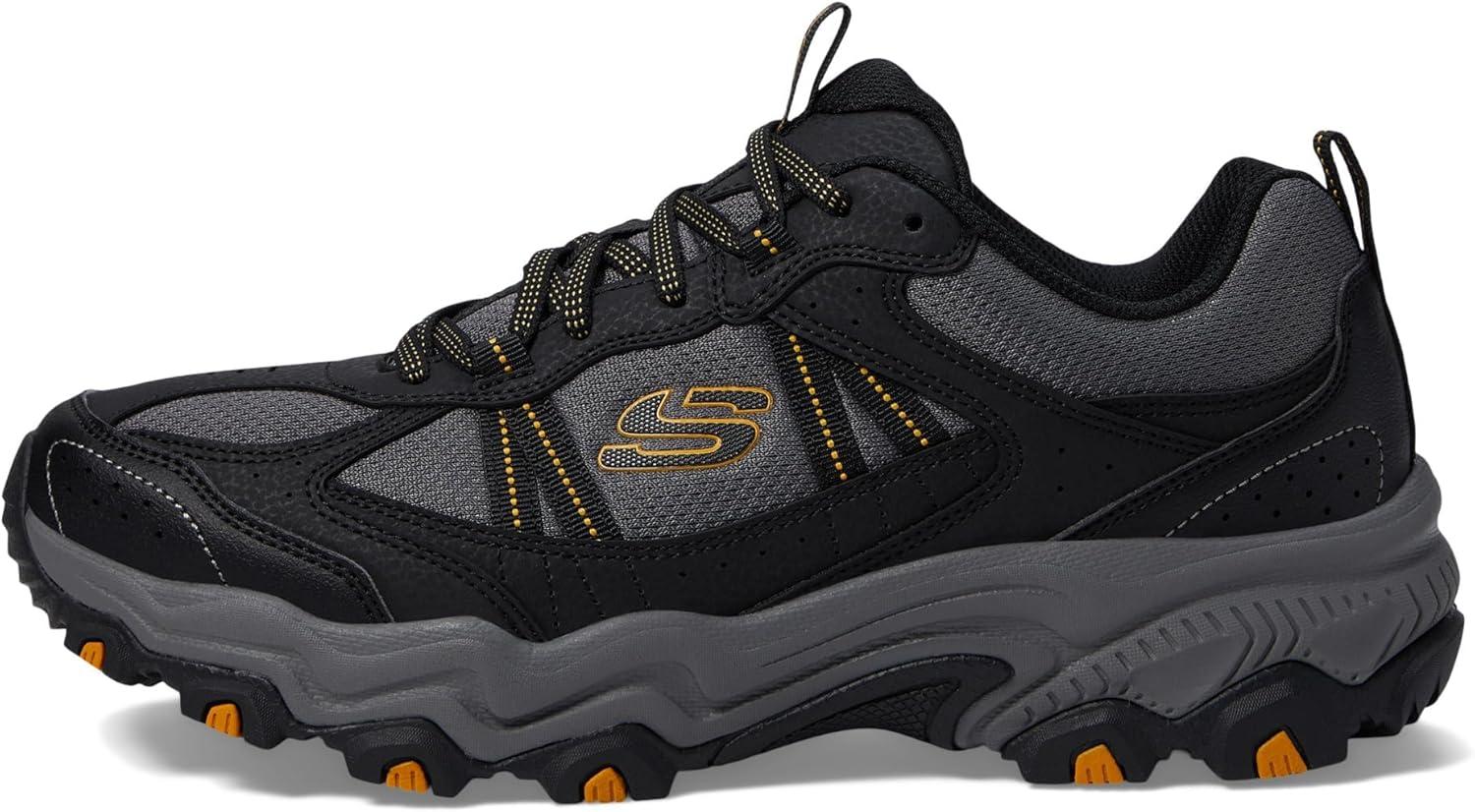 imageSkechers Mens Stamina Upper Stitch SneakersBlackCharcoal