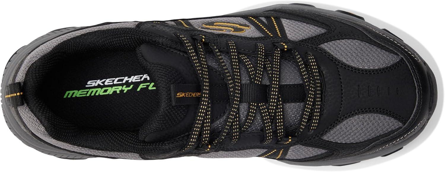 imageSkechers Mens Stamina Upper Stitch SneakersBlackCharcoal