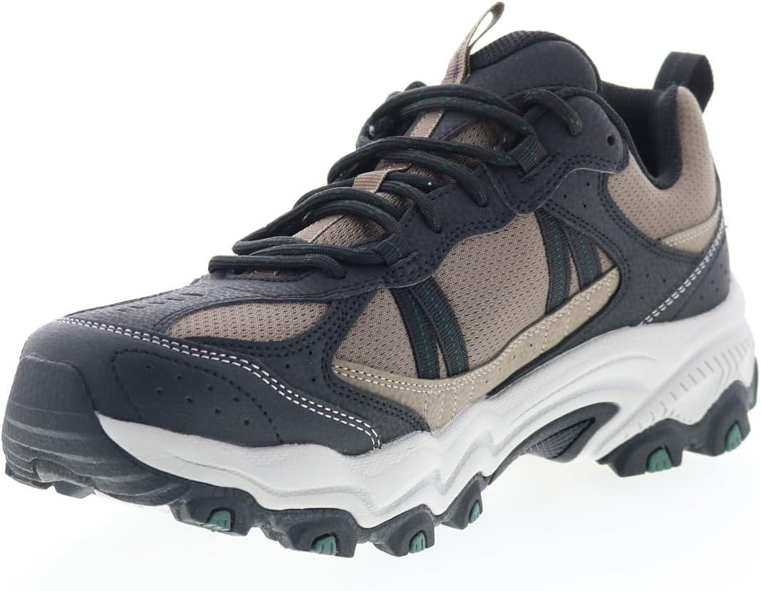 imageSkechers Mens Stamina Upper Stitch SneakersBrown Black