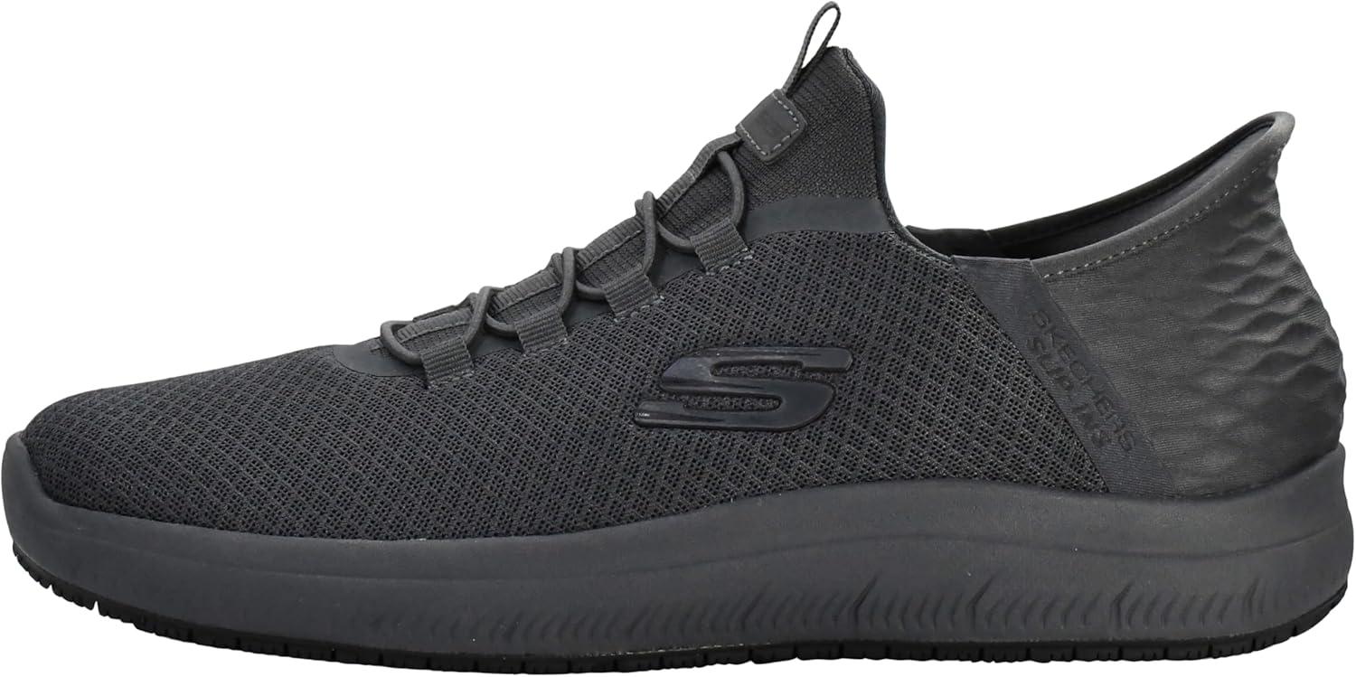 imageSkechers Mens Summits Colsin Sr Hands Free SlipIns ShoesCharcoalBlack