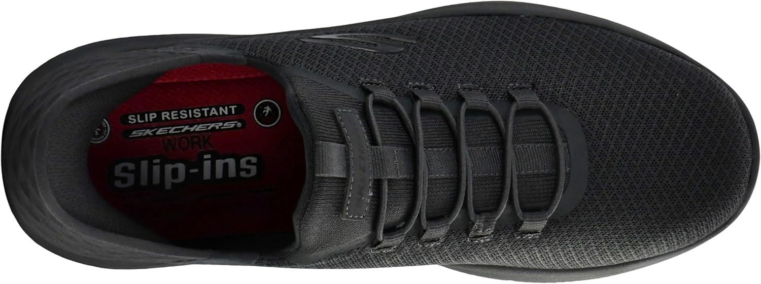 imageSkechers Mens Summits Colsin Sr Hands Free SlipIns ShoesCharcoalBlack