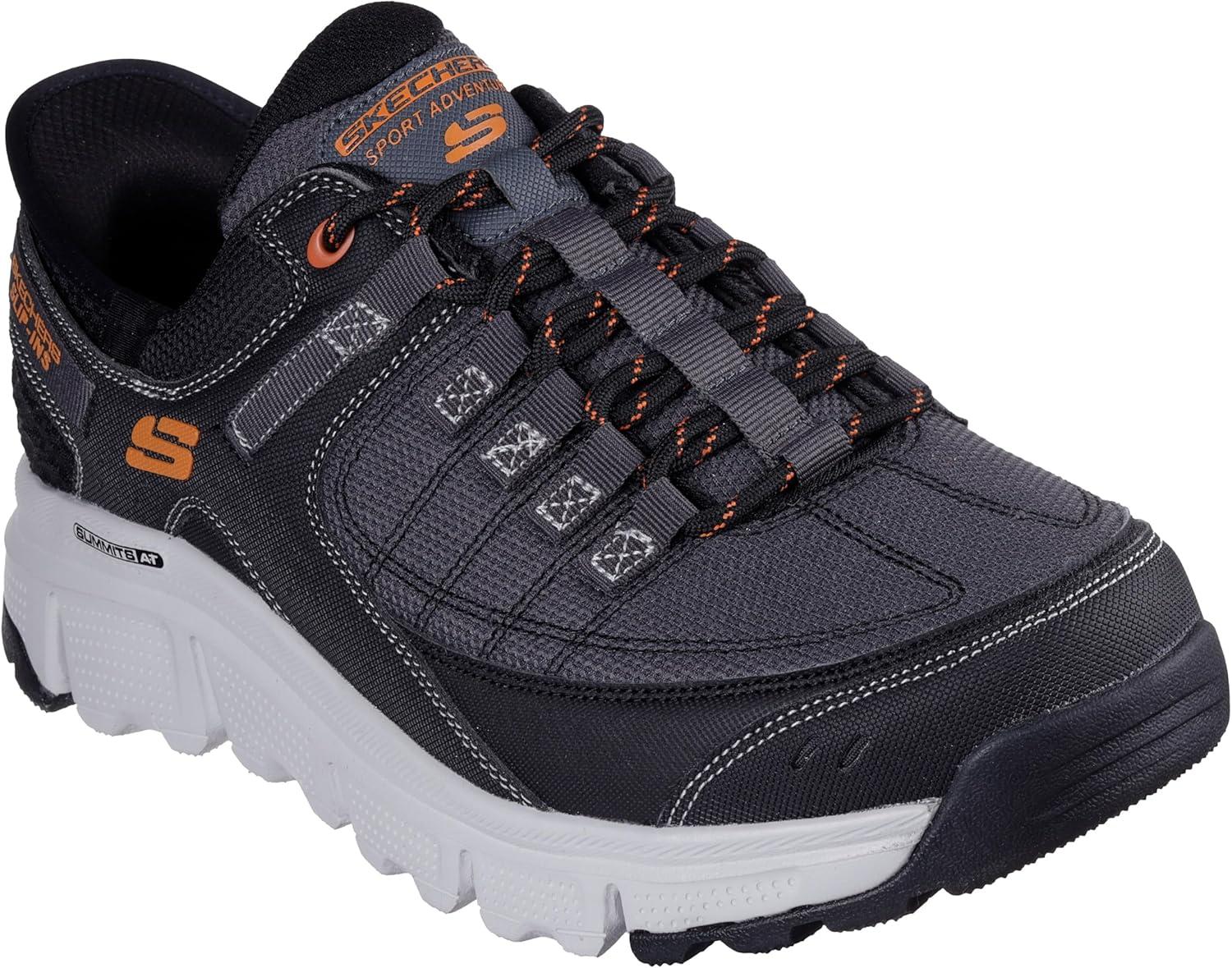 imageSkechers Mens Summits SlipOn SneakersGrayOrange
