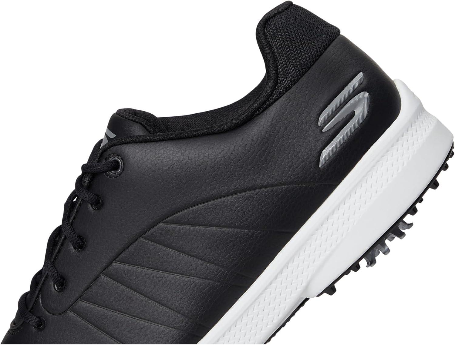 imageSkechers Mens Tempo Spikeless Waterproof Lightweight Golf ShoeBlackWhite Spiked