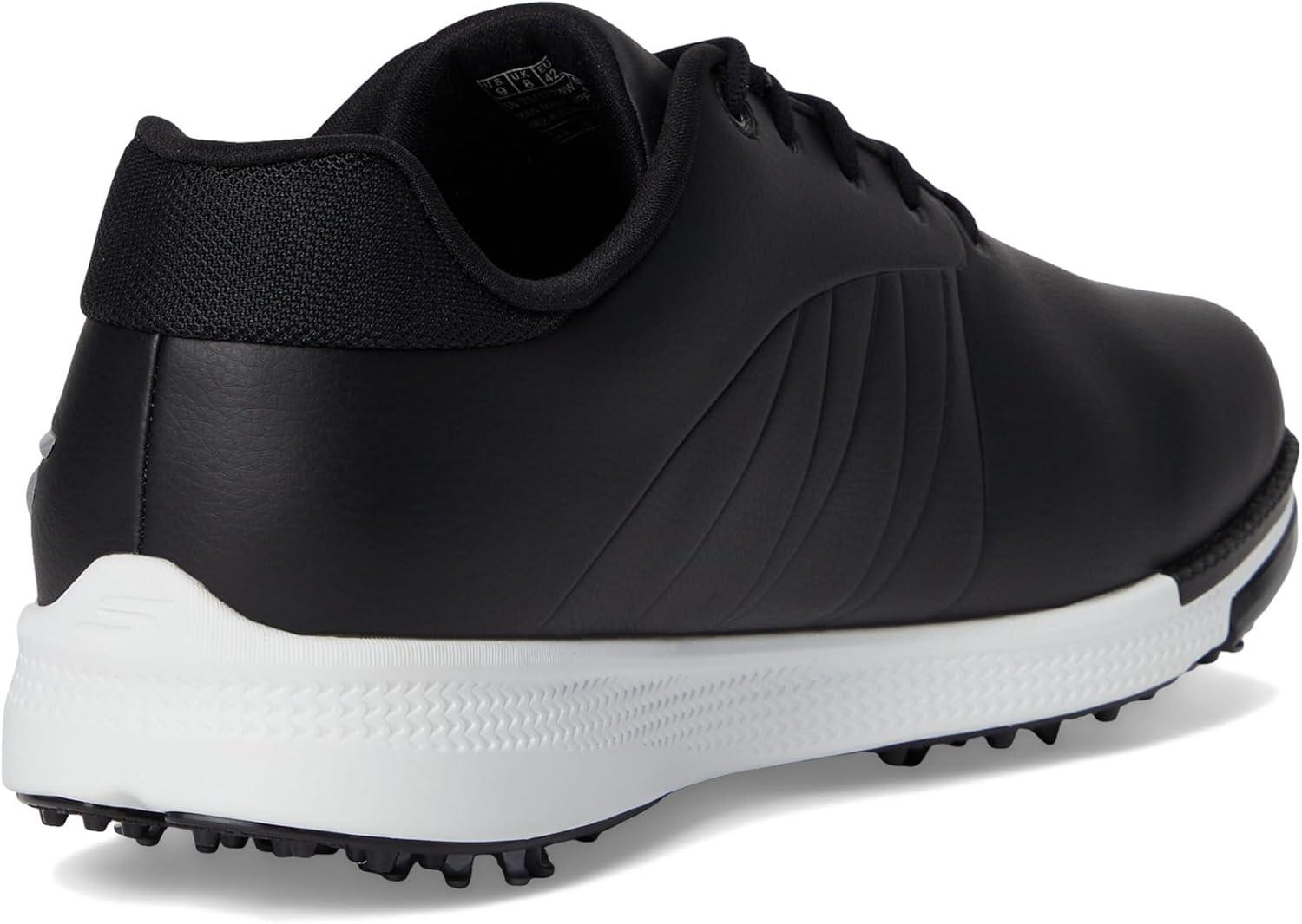 imageSkechers Mens Tempo Spikeless Waterproof Lightweight Golf ShoeBlackWhite Spiked