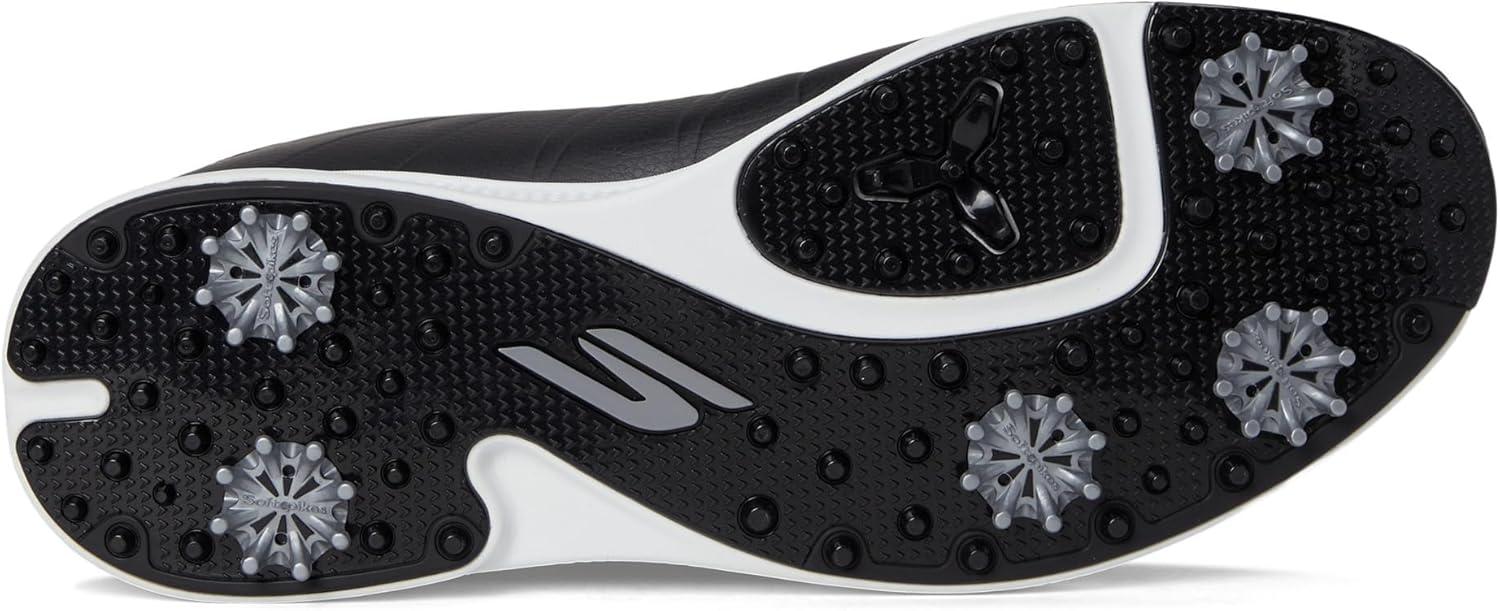 imageSkechers Mens Tempo Spikeless Waterproof Lightweight Golf ShoeBlackWhite Spiked