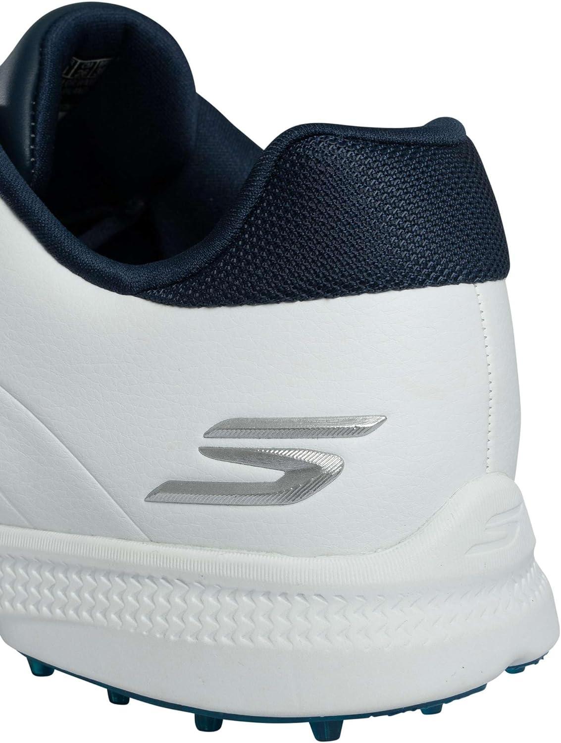 imageSkechers Mens Tempo Spikeless Waterproof Lightweight Golf ShoeWhiteNavyBlue