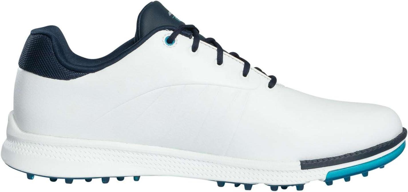 imageSkechers Mens Tempo Spikeless Waterproof Lightweight Golf ShoeWhiteNavyBlue