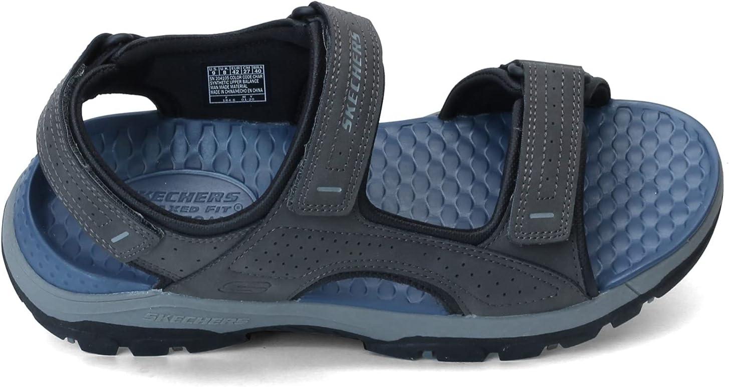 imageSkechers Mens TresmenGaro Open Toe Water SandalCharcoal