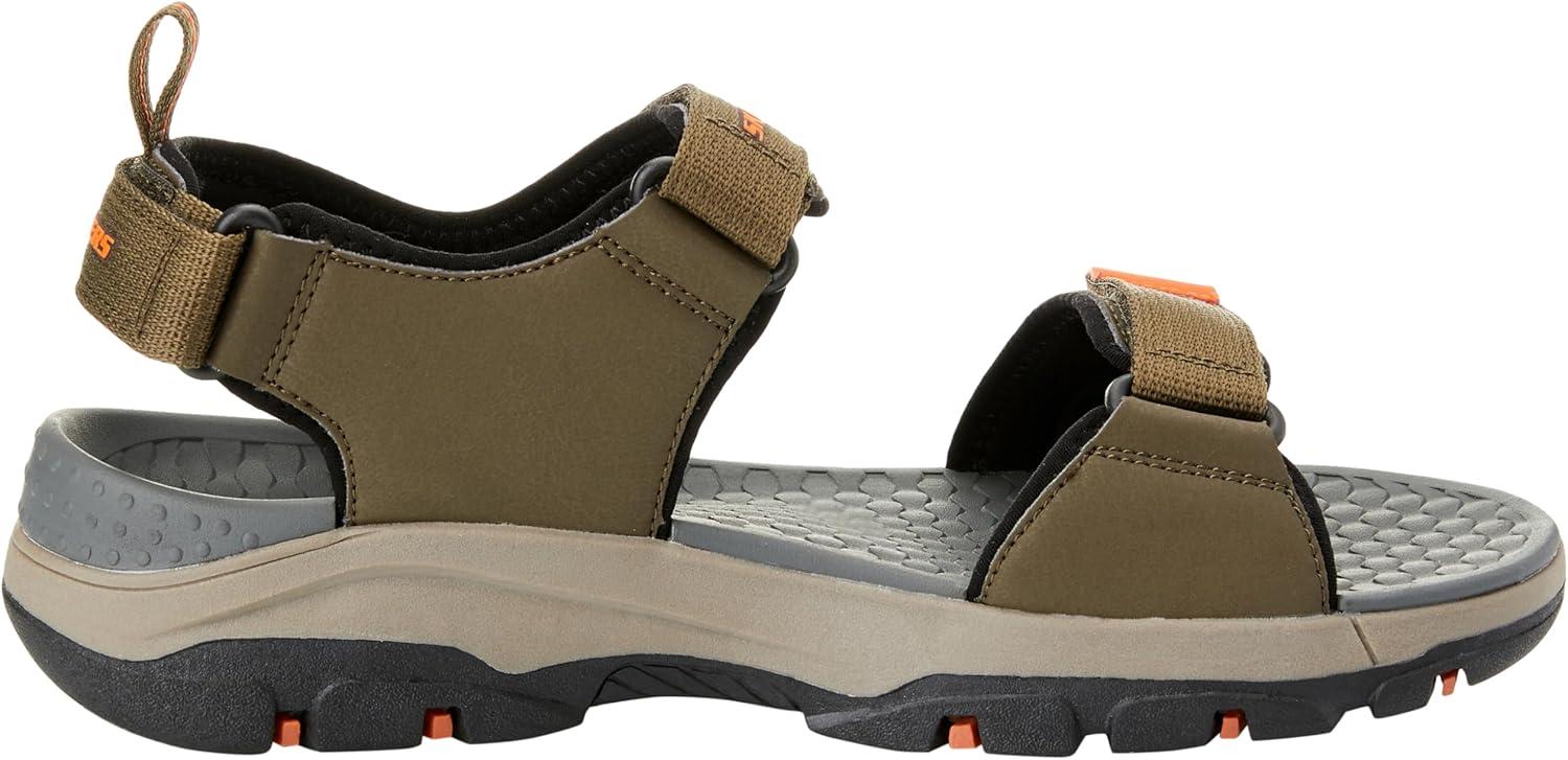 imageSkechers Mens TresmenGaro Open Toe Water SandalOlive Green Mesh Synthetic