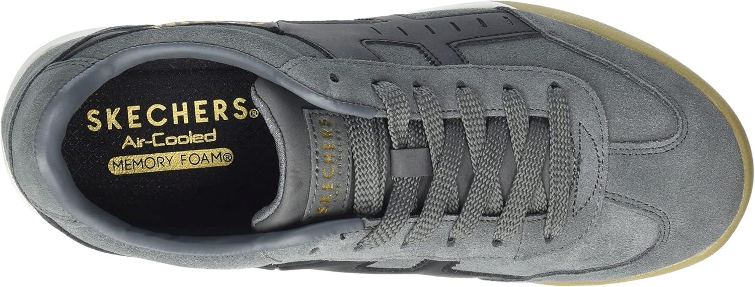 imageSkechers Mens Ultra Flex 30 Right Away Hands Free Slipin SneakerCharcoal Suede Black Trim