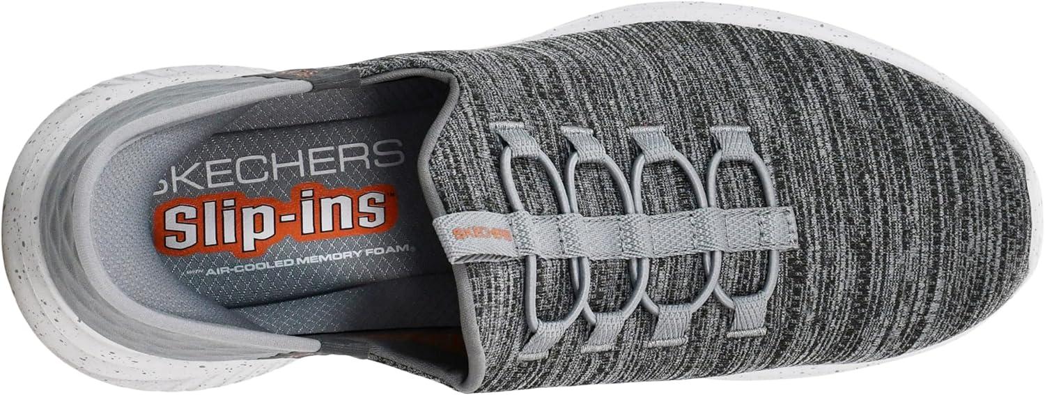 imageSkechers Mens Ultra Flex 30 Right Away Hands Free Slipin SneakerCharcoalOrange