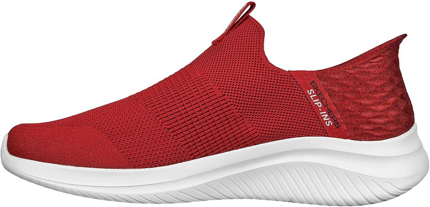 imageSkechers Mens Ultra Flex 30 Smooth Step Slipin SneakersBurgundy Knit Trim