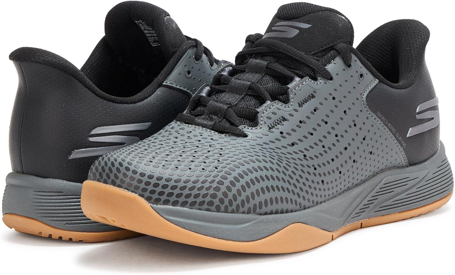 imageSkechers Mens Viper Court ReloadBlackCharcoal