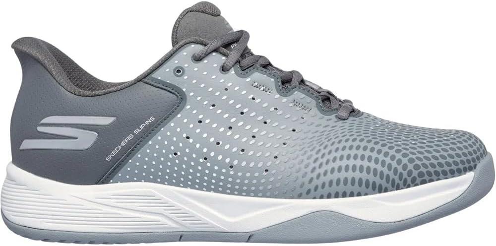 imageSkechers Mens Viper Court ReloadGrey Synthetic Charcoal Textile Trim