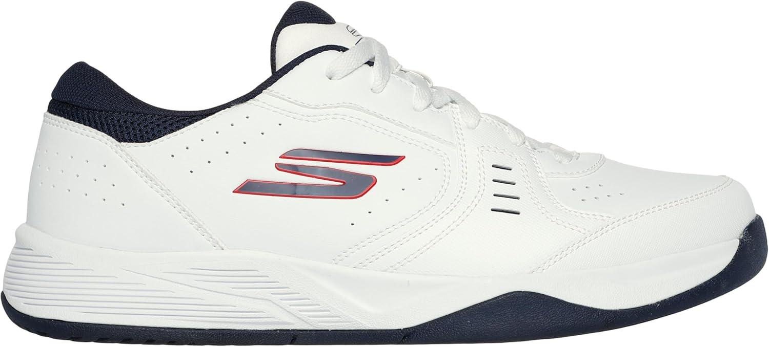 imageSkechers Mens Viper Court Smash PickleballWhiteNavyRed