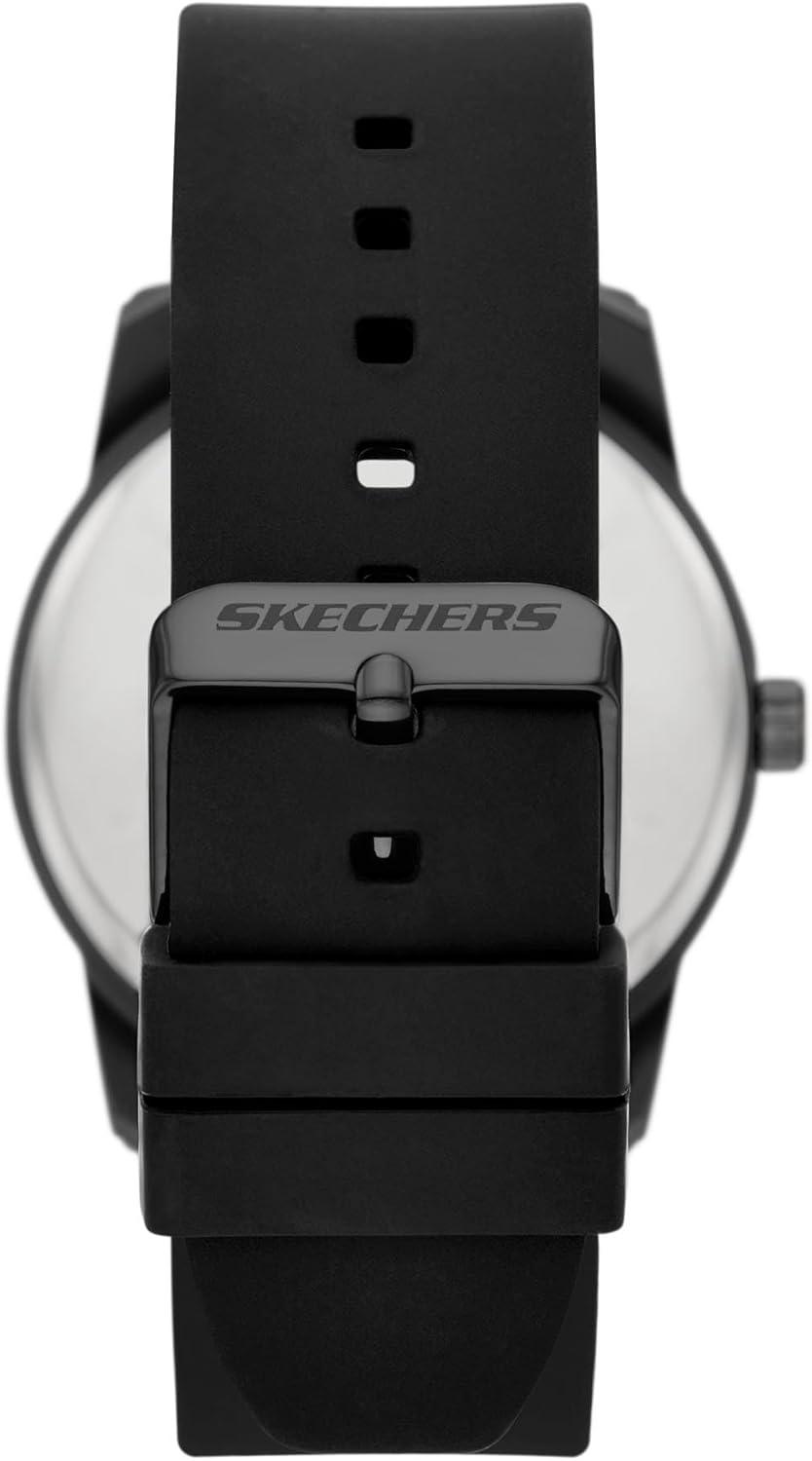 imageSkechers Mens Watch and Stackable Bracelet or Interchangeable Band Gift SetBlack Iridescent