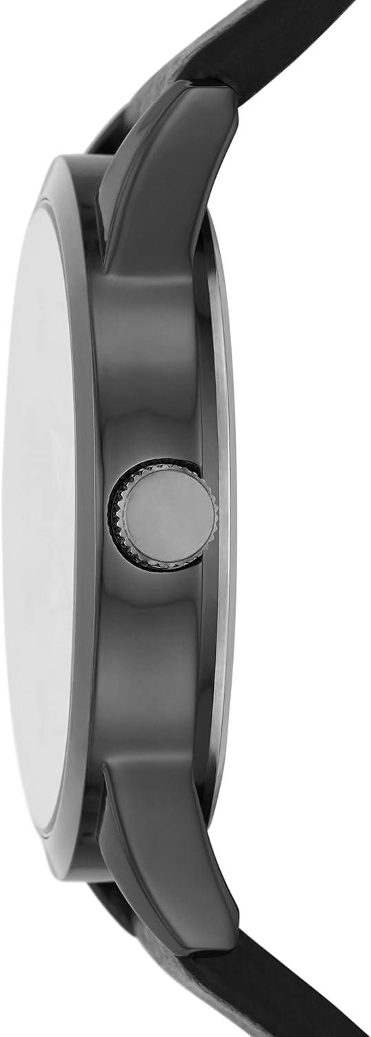 imageSkechers Mens Watch and Stackable Bracelet or Interchangeable Band Gift SetBlack Leather Set