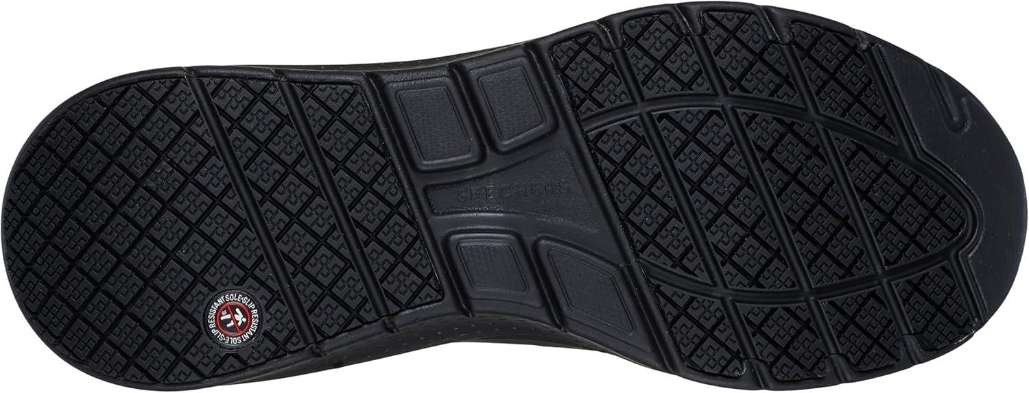 imageSkechers Mens Work Arch Fit 20 Slip Resistant Laceup Sneakers for MenBlack