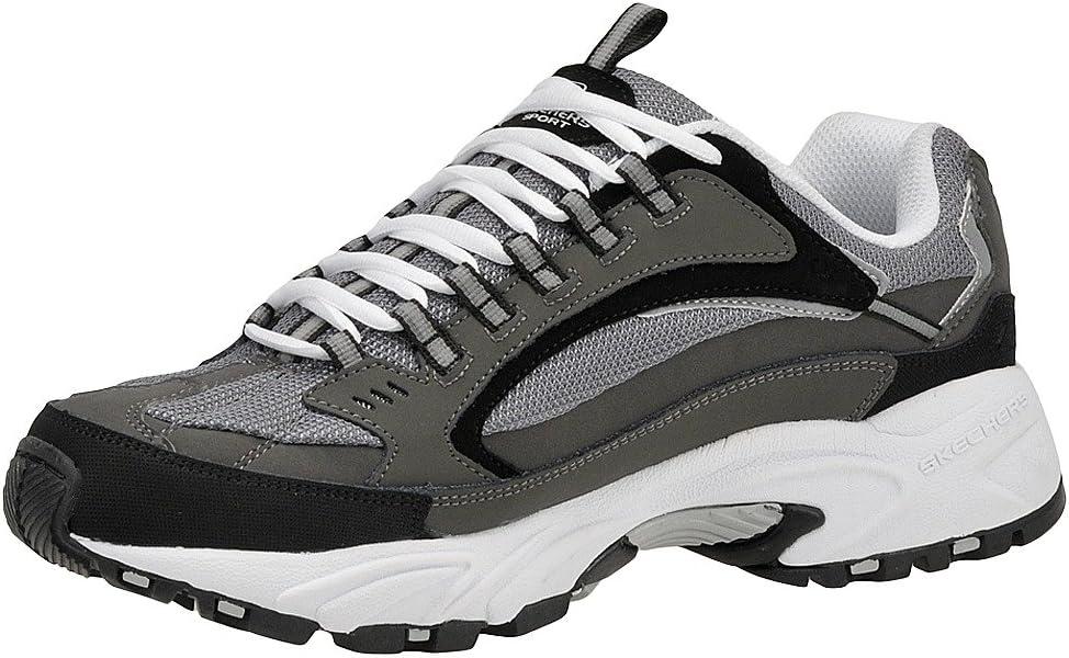 imageSkechers Sport Mens Stamina Nuovo Cutback LaceUp SneakerCharcoalBlack105 M US
