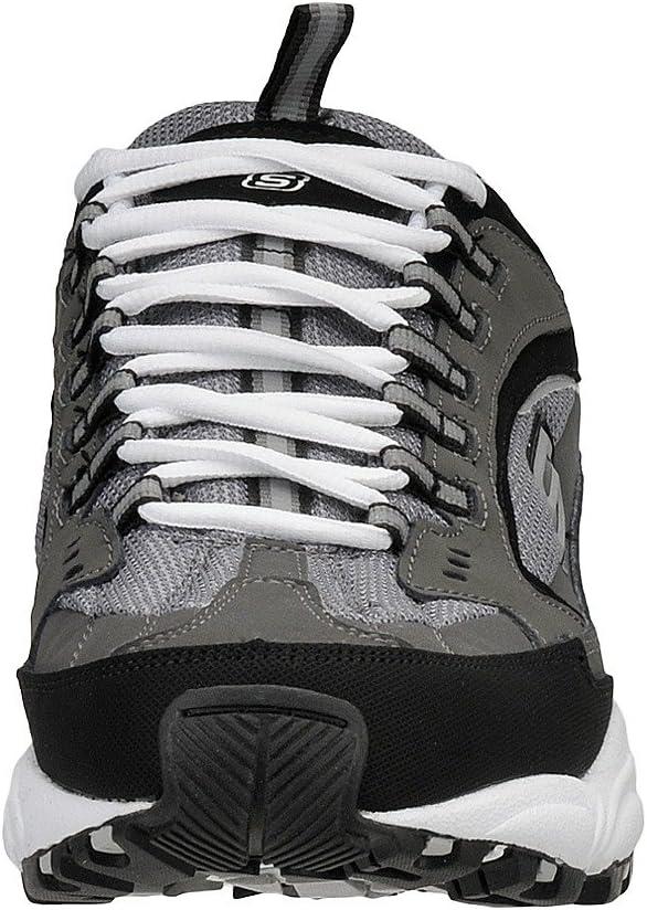 imageSkechers Sport Mens Stamina Nuovo Cutback LaceUp SneakerCharcoalBlack105 M US