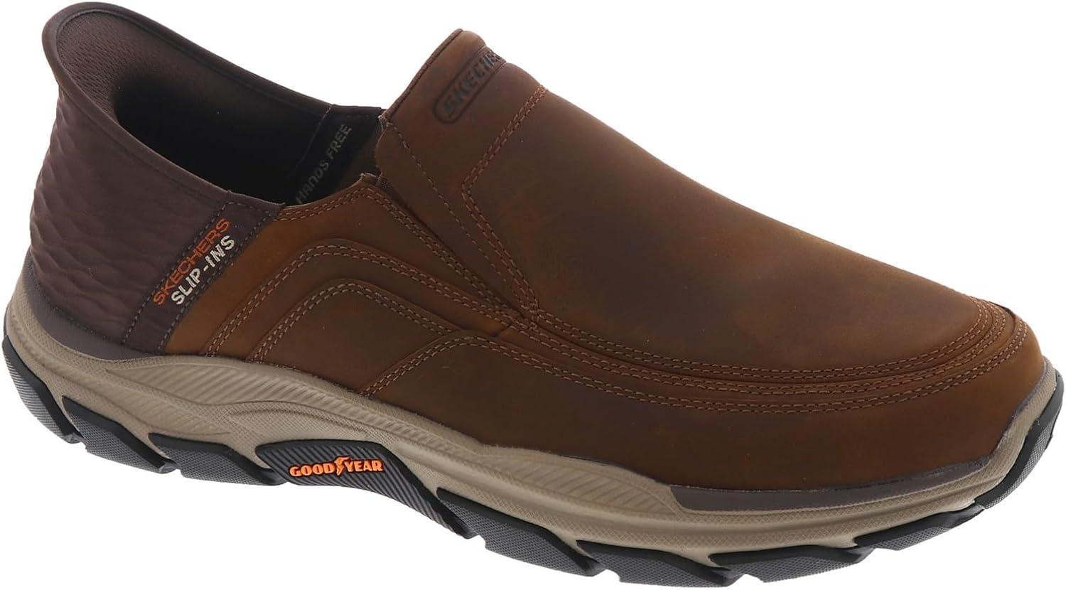 imageSkechers USA Mens Mens Respected Elgin 204810Cdb Crazy Horse Dark Brown