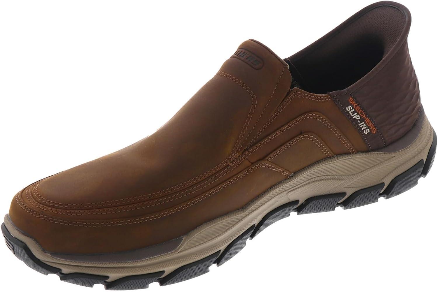 imageSkechers USA Mens Mens Respected Elgin 204810Cdb Crazy Horse Dark Brown