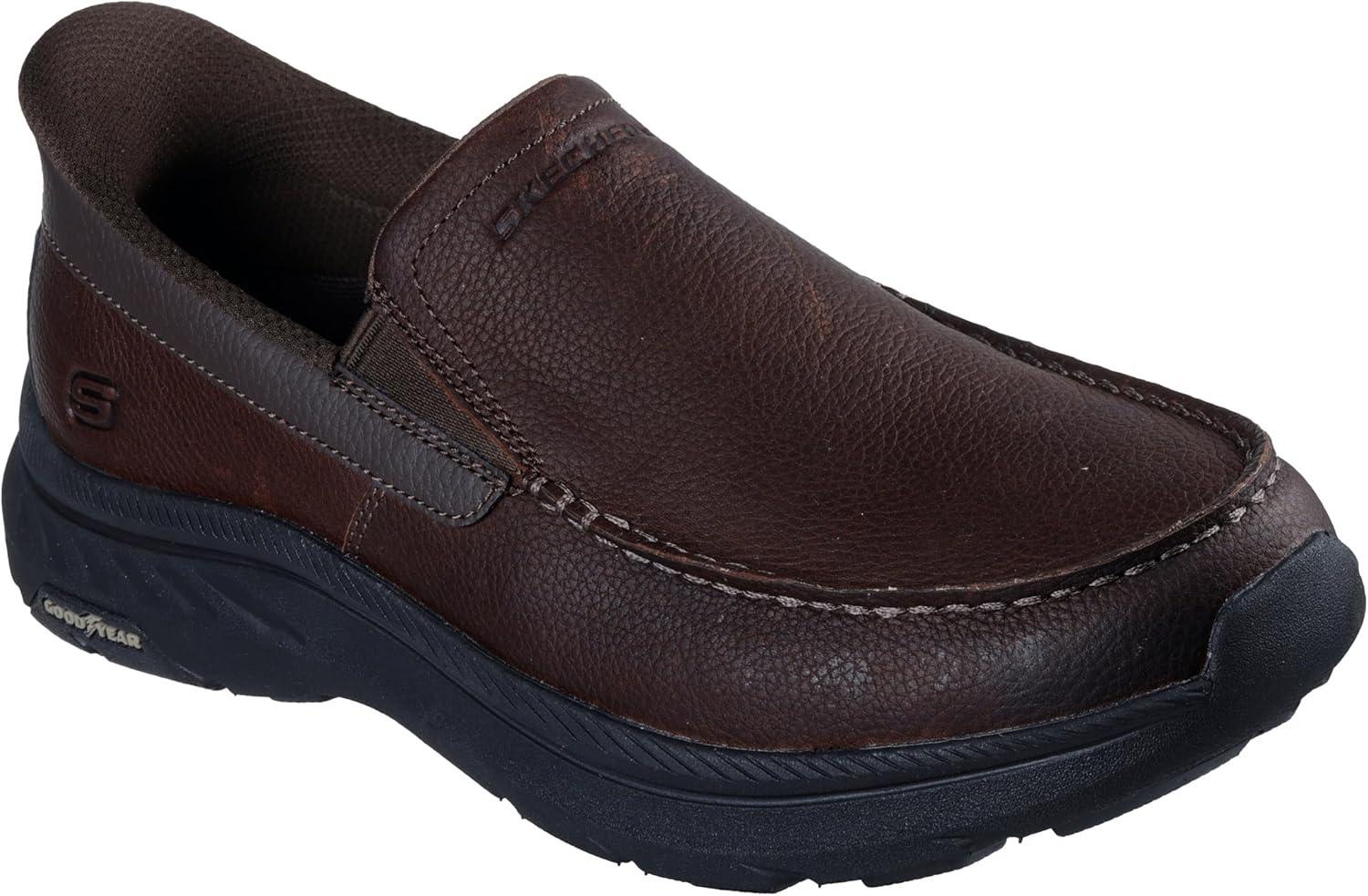 imageSkechers USA Mens PollardOsgood Moc Toe LoafersRedBrown