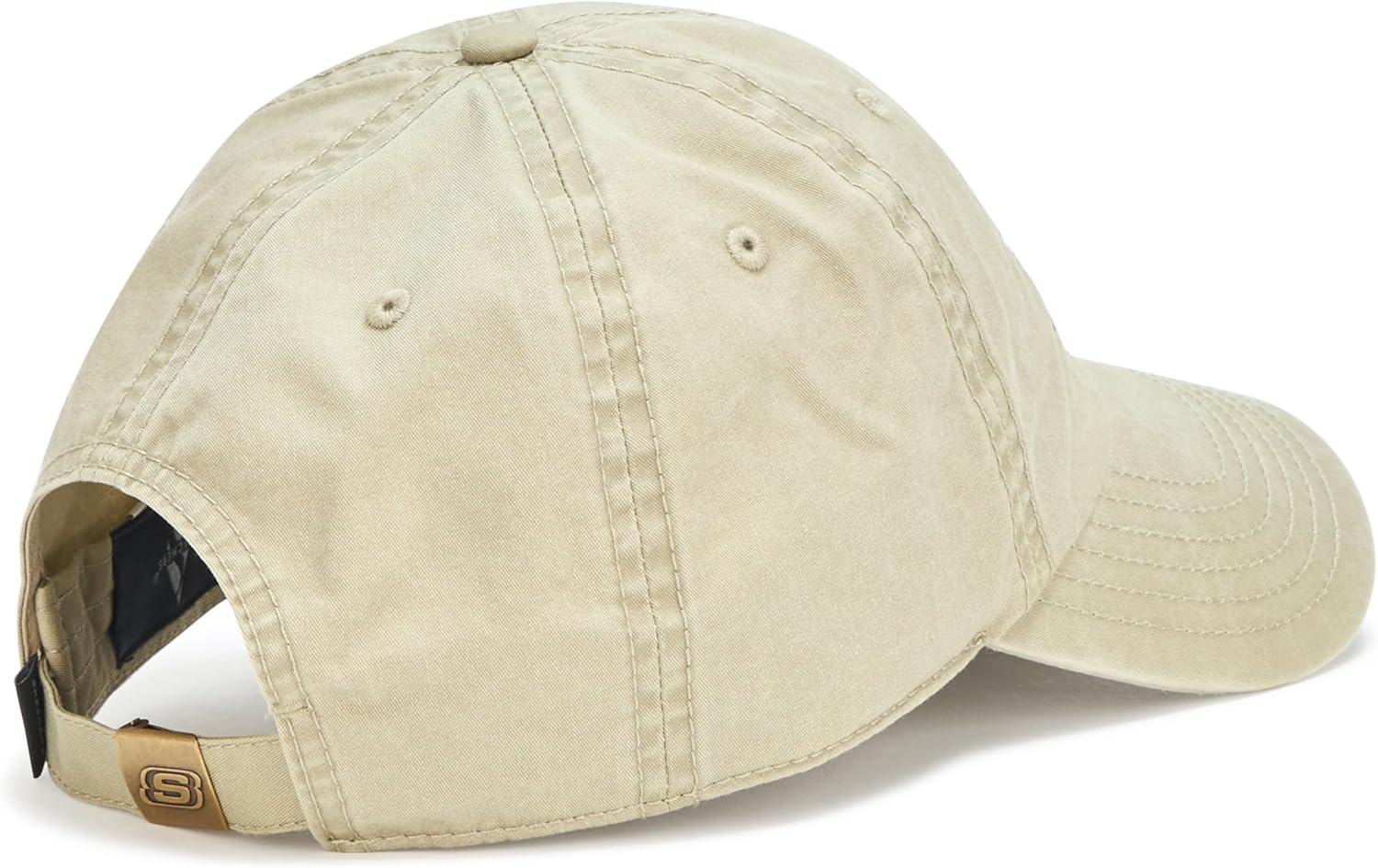 imageSkechers UnisexAdult Washed Triple S HatNatural