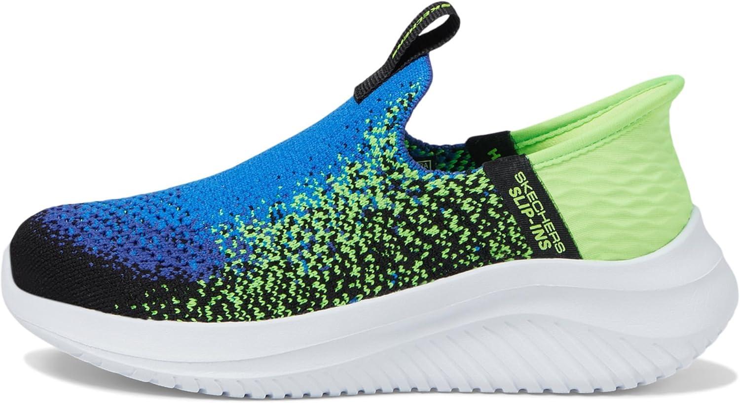 imageSkechers UnisexChild Microstrides Recess RulesBlackBlueLime